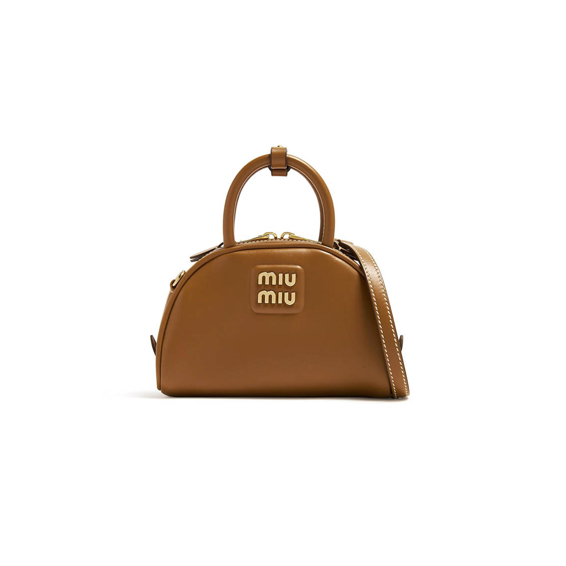MIU MIU LEATHER TOP-HANDLE BAG 5BP085 (18*11.5*8cm)